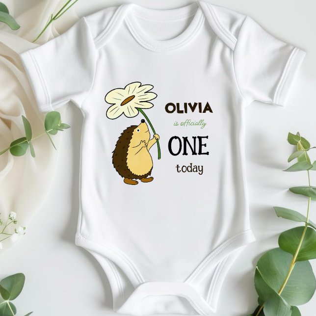 Igel mit Blume Baby Strampler (Von Creator hochgeladen)