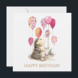 Igel mit rosa Ballons Glückwunsch zum Geburtstag<br><div class="desc">Ein niedlicher Aquarell-Igel mit einem Ballon Happy Birthday Gruß Herzlich Willkommen Wünschen Sie einen ganz besonderen Geburtstag Gruß auf der Rückseite</div>