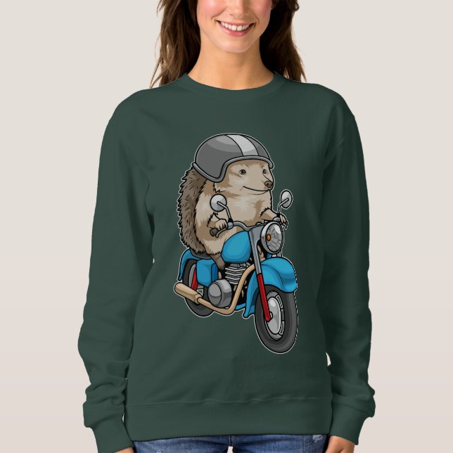 Igel Motorrad Sweatshirt (Vorderseite)