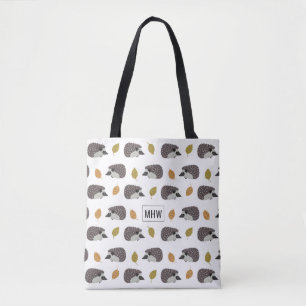 Igel Muster für kundenspezifische Monogramm-Tasche Tasche