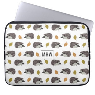 Igel Muster individuelle Notebook-Ärmel für Monogr Laptopschutzhülle