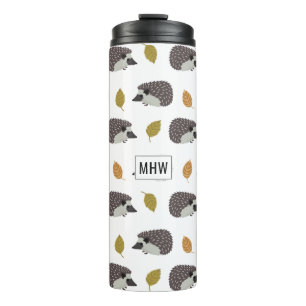 Igel Muster kundenspezifisch monogramm Thermosbecher