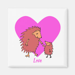 Igel Mütter und Liebe-Magnet für Kinder Magnet