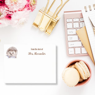 Igel Niedliche Wasserfarbe von der Schreibtisch au Post-it Klebezettel