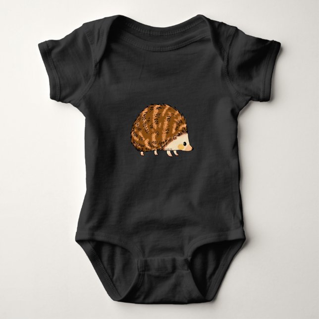 Igel niedlicher Cartoon Baby Strampler (Vorderseite)