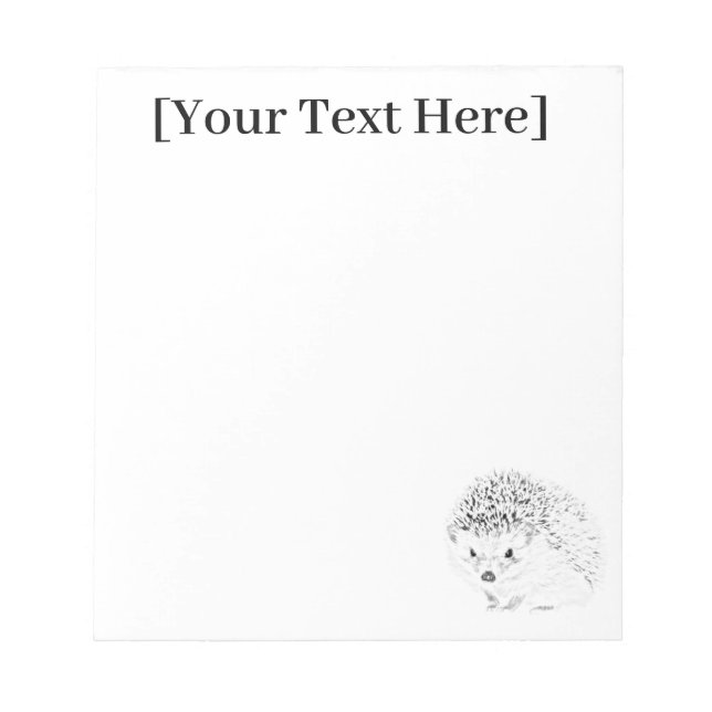 Igel Notizblock (Vorderseite)