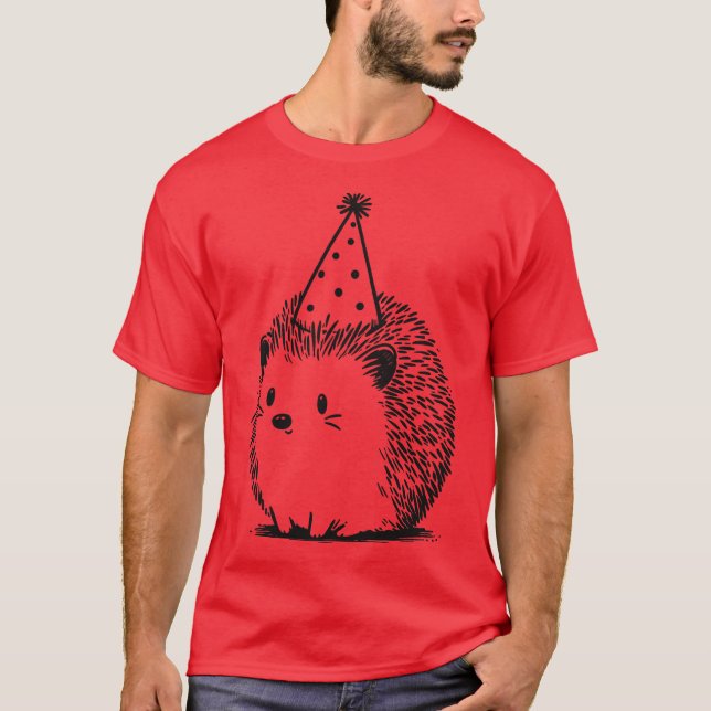 Igel Party Time T-Shirt (Vorderseite)