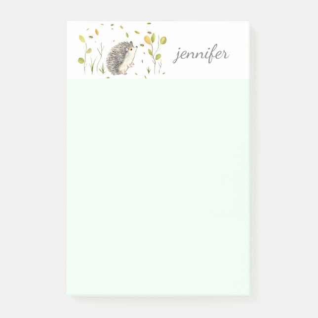 Igel personalisieren Post-it®-Notizen Post-it Klebezettel (Vorderseite)