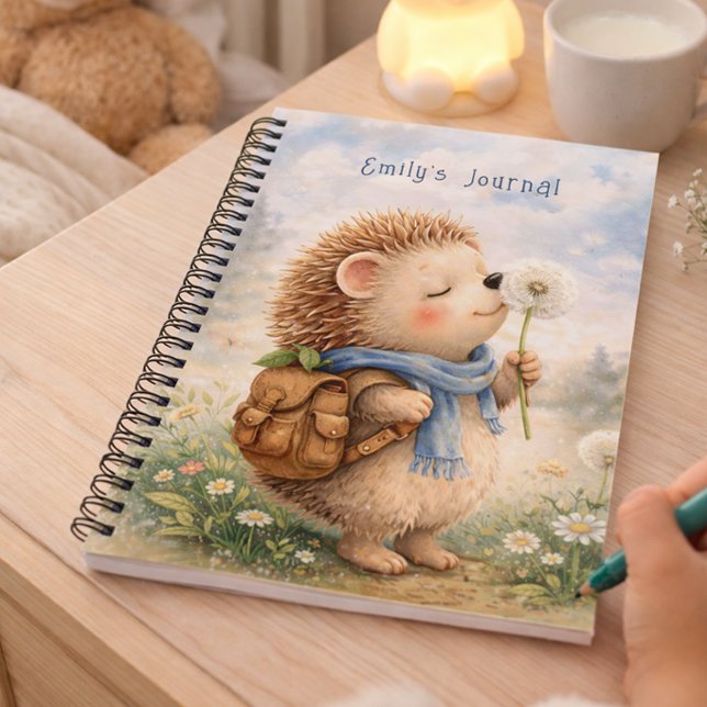 Igel Personalisiertes Kinder-Tagebuch Notizbuch (Von Creator hochgeladen)