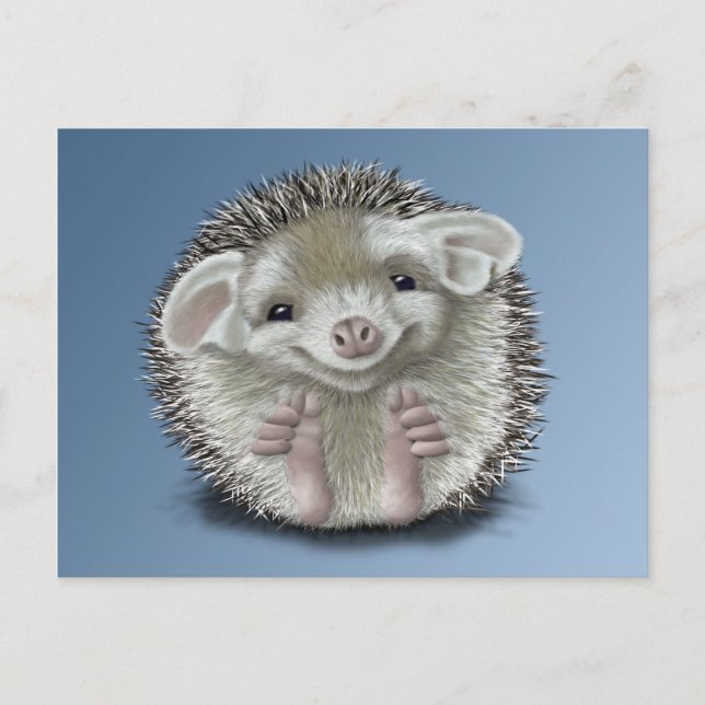 Igel Postkarte (Vorderseite)