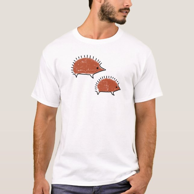 Igel prähistorische Höhle Gemälde Tier zeichnend T-Shirt (Vorderseite)
