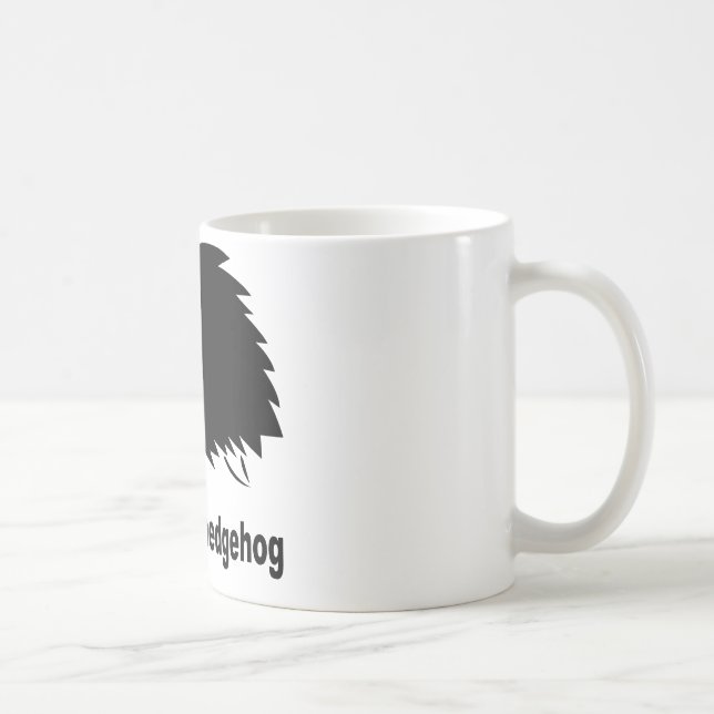 Igel - Respektiere den Igel Kaffeetasse (Rechts)