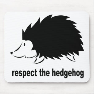 Igel - Respektiere den Igel Mousepad