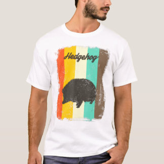 Igel Retro 70er Vintages Süße Tier T-Shirt