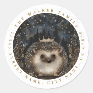 Igel-Round-Stickers Runder Aufkleber