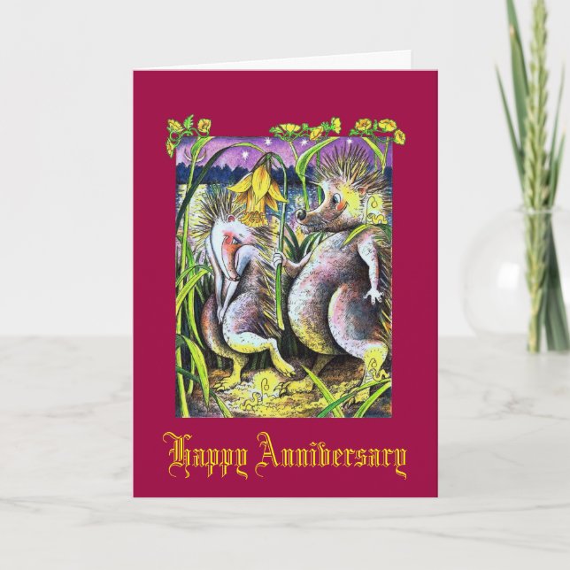 Igel Ruby Wedding Card Karte (Vorderseite)