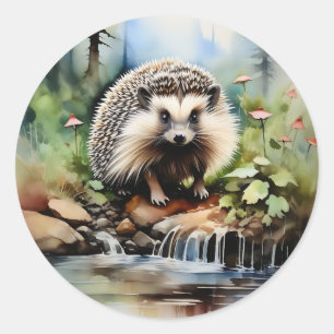 Igel Runder Aufkleber