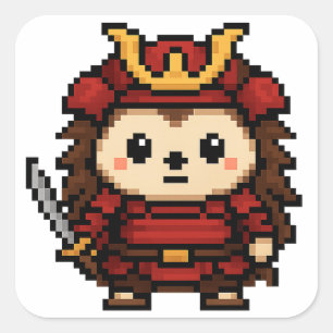 Igel Samurai Aufkleber