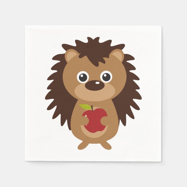 Igel Serviette (Vorderseite)