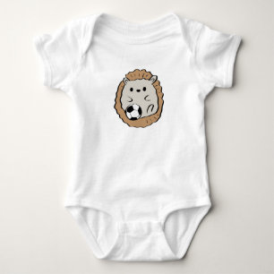 Igel Soccer Player Ball Sportwald Tier Baby Strampler