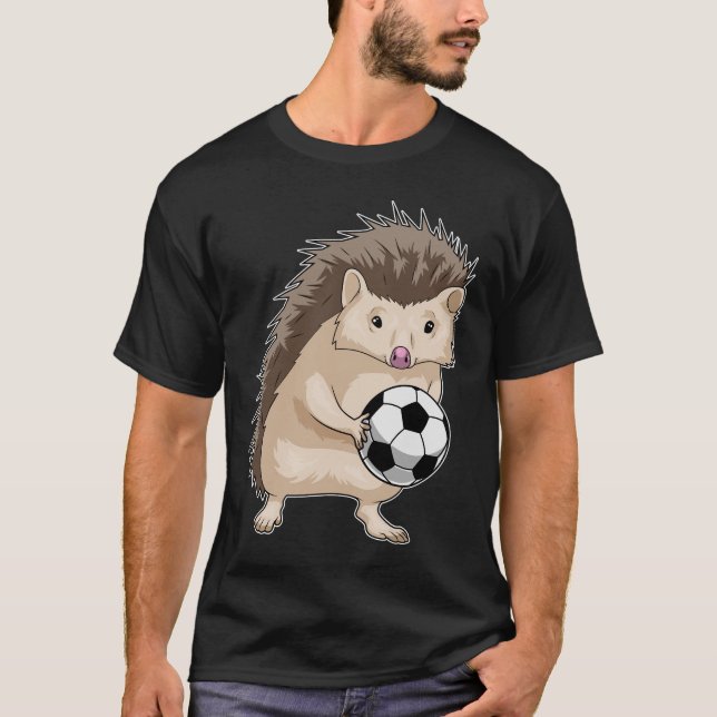 Igel Soccer Player Soccer T-Shirt (Vorderseite)