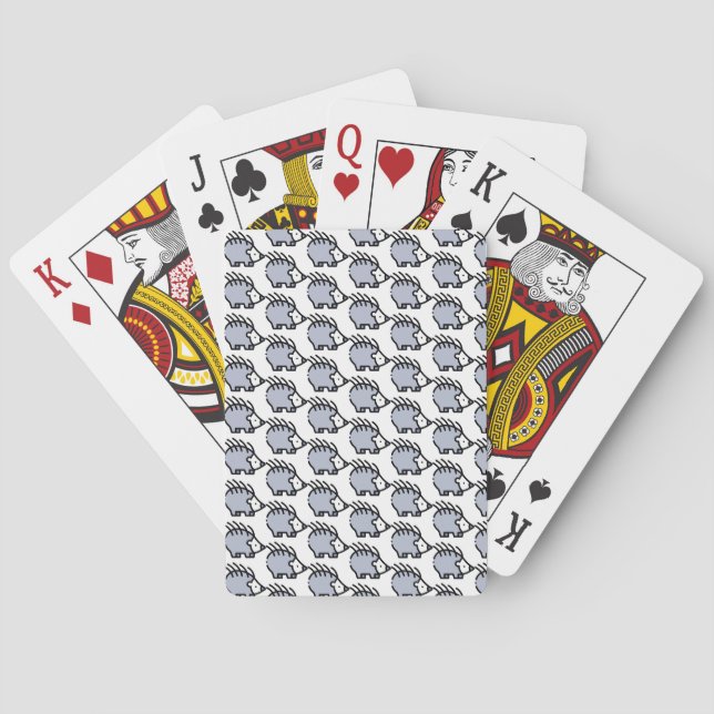 Igel Spielkarten (Rückseite)