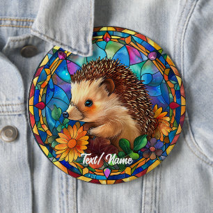 Igel Stain Glass Design Button