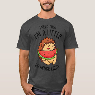 Igel Süße Tier Watermelon Fruchtsäfte Lebensmittel T-Shirt