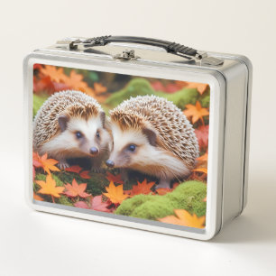 Igel Tier Natur Zuneigung Kümmern Metall Brotdose