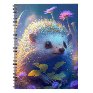 Igel Tierportrait Malerei Wildnis Außenbereich Notizblock