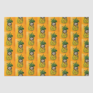 Igel und Ananas-Gewebe Seidenpapier