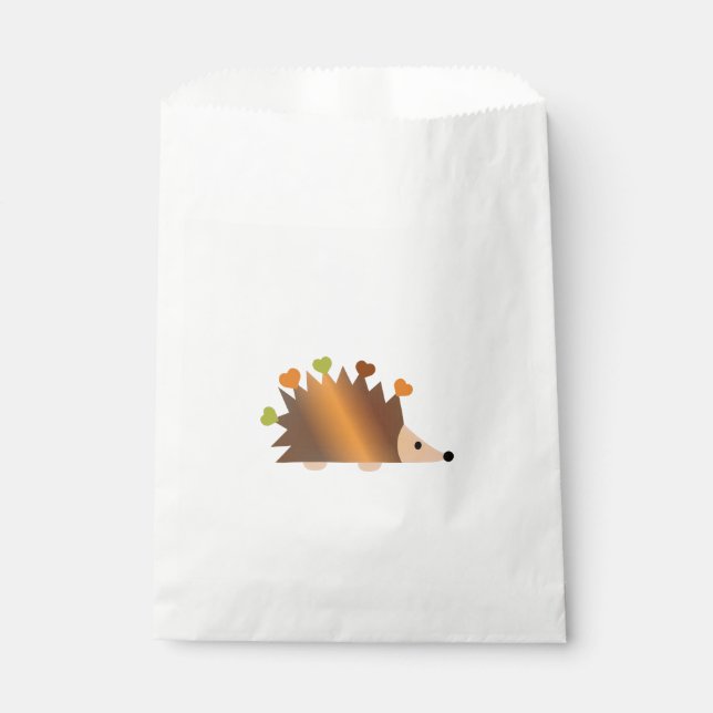 Igel und Herz Geschenktütchen (Vorderseite)