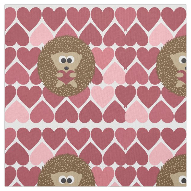 Igel und Herz Stoff (Muster)
