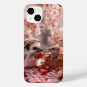 Igel und Maus teilen Erdbeeren - Picknick Case-Mate iPhone 14 Hülle