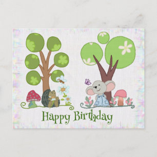 Igel unterm Baum  Postkarte