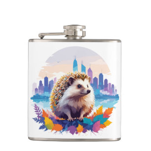 Igel Vector Art Animal in the Majestic Flachmann