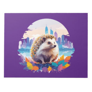 Igel Vector Art Animal in the Majestic Notizblock