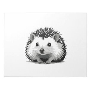 Igel Vector Graphic Art Portrait Animal Spirit Notizblock