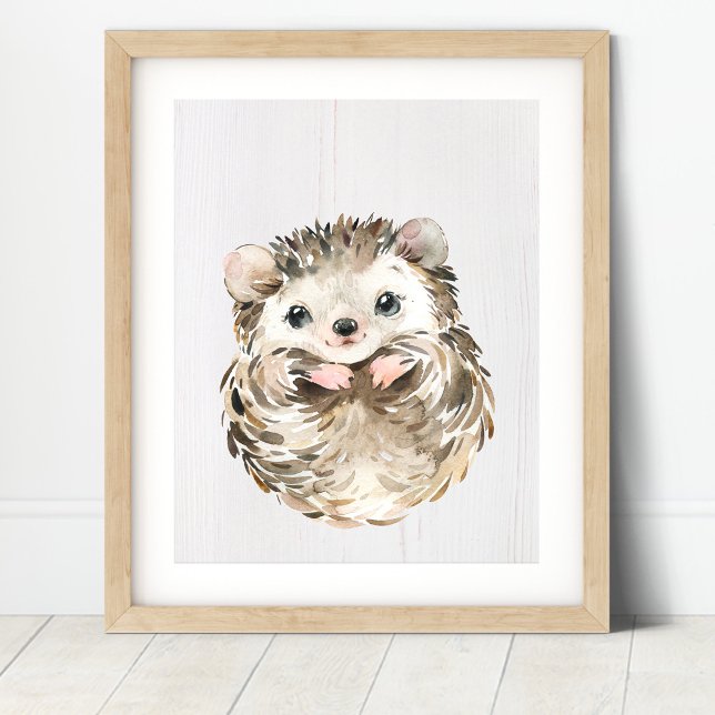 Igel-Wald-Kinderzimmer-Kunstprint Poster (Von Creator hochgeladen)