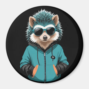 Igel Wear Hoodie Funny Cool Animal Vector Magnet