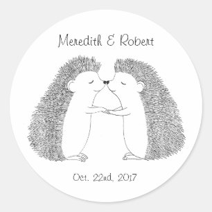 Igel Wedding Sticker Gastgeschenk Hochzeit Sticker