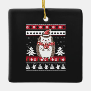 Igel Weihnachten Keramikornament