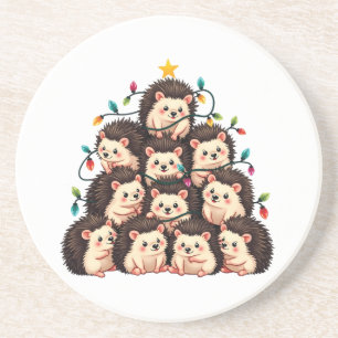 Igel Weihnachtsbaum Frohe WeihnachtsWeihnachten We Getränkeuntersetzer