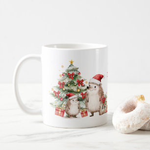 Igel-Weihnachtsbaum-Geschenktasse Kaffeetasse