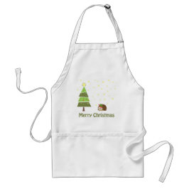 Igel Weihnachtslandschaft Schürze