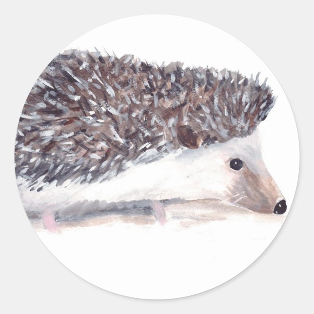 Igel wild lebender Tiere Runder Aufkleber (Vorderseite)