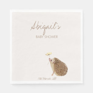 Igel Woodland Forest Baby Dusche Serviette