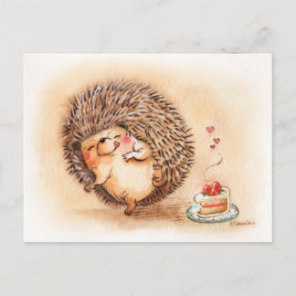 Igel Yum! Postkarte