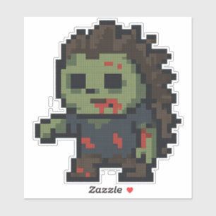 Igel Zombie 6x6 Aufkleber