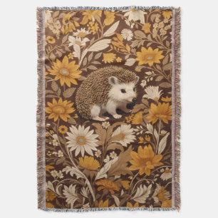 Igelbraun floral William Morris inspiriert Decke